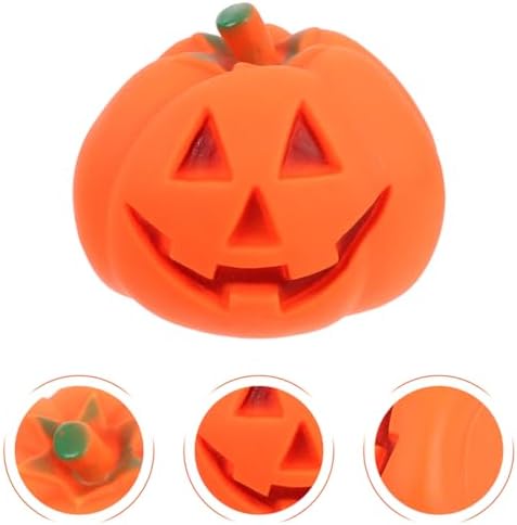 BESPORTBLE 4pcs Pumpkin Squeaky Dog Toy for Aggressive Chewers Funny Halloween Puppy Interactive Play Toys for Small/Medium/Large Dogs