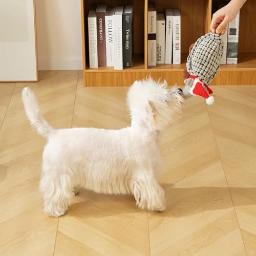 Hollypet Armadillo Squeaky Puppy Dog Toys for Small Medium Dogs, Christmas