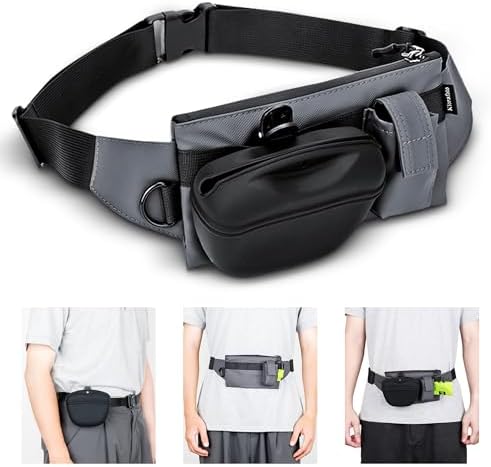 Dog Treat Pouch w a Small Removable Washable Clip on Silicone Dog Treat Bag