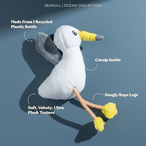 Premium Plush Cat Toy - Seagull Cat Toy, Eco Friendly, Catnip