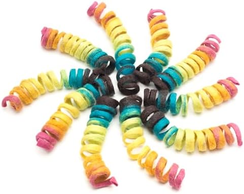 Glaciart One Felt Mini Spring Cat Toy – 10 Pcs Soft Fuzzy Enrichment 100% Natural Wool - Interactive Stretchable Play Cat Toy Set - Safe for Pets, Non-AZO Colored Dyes - 11” Long