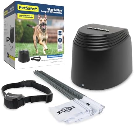 PetSafe Stay & Play Compact Wireless Dog Fence, Up to 3/4 Acre