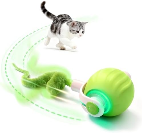 Interactive Cat Toys for Indoor Cats,Automatic Moving Kitten Toys,Cat Balls