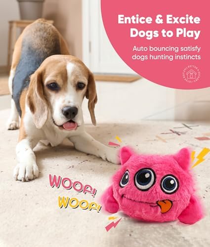 Petbobi Interactive Dog Toys for Small Medium Breeds Moving Barking Ball