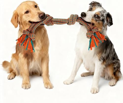Interactive Dog Rope Toy – Ultra-Fiber Dog Chew Toys (Six Knots)