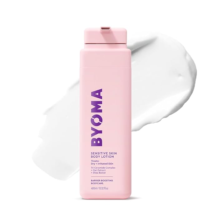 BYOMA Sensitive Body Lotion - For Dry, Irritated Skin - Fragrance-Free Moisturizer with Colloidal Oat & Shea Butter - Soothes & Relieves Itching - Skin Barrier Support - 13.52 fl oz