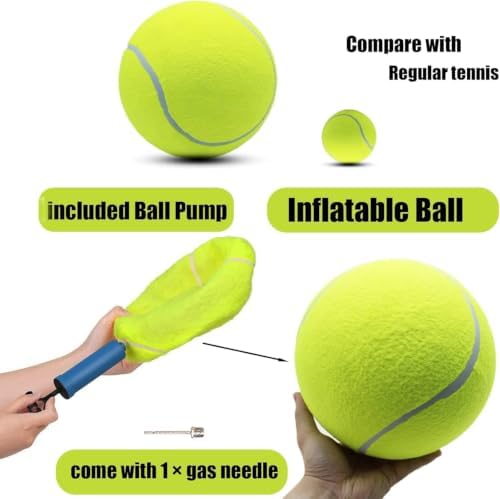 Magicorange 4 Pack 6 inch Giant Tennis Ball, Large Dog Toy Ball