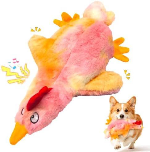 Fuufome Squeaky Dog Toy, No Stuffing Plush Toy for Puppy Small Medium Dogs