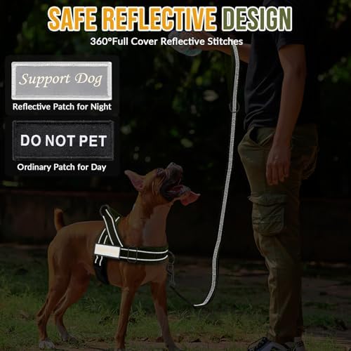 Lukovee No Pull Dog Harness and Leash Set, Soft Padded for Large Medium Dog