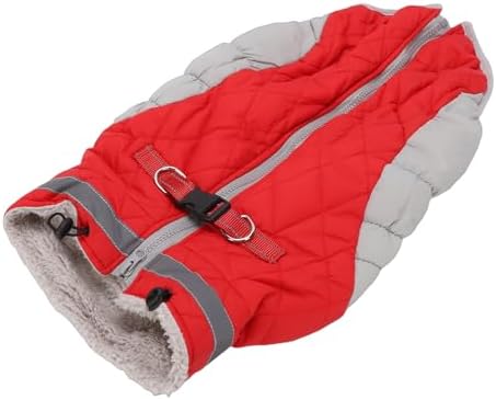 Mingzhe Zipper Up Dog Coat Windproof Comfortable Winter Snowsuit for Pets