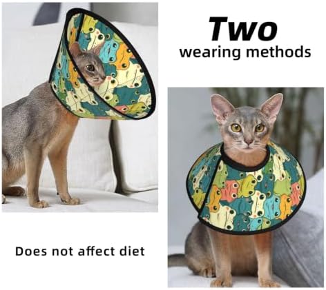 Cartoon Smart Frogs for Adjustable Cat Cone Collar