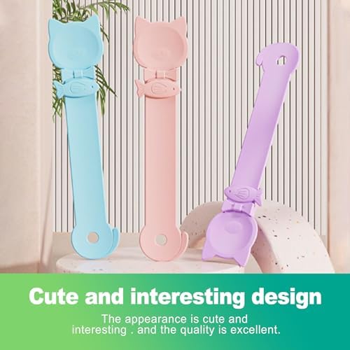 slaixiu 3 Pack Cat Treat Spoon Squeeze - Soft Food Feeder Spoon & Lickable Treat Strip Tool for Cats, Multi-Function Cat Spoons & Treat Dispenser