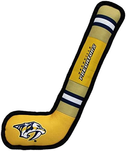 Pets First NHL Nashville Predators Stick Toy for Dogs & Cats. Play Hockey with Your Pet with This Licensed Dog Tough Toy Reward!