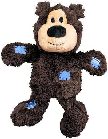 KONG Wild Knots Bears - Durable Dog Toys with Internal Knotted Ropes and Minimal Stuffing for Less Mess (Assorted Colors) (X Large (2 Pack))