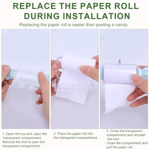 2pcs Candy-Shaped Parrot Paper Roll Toys