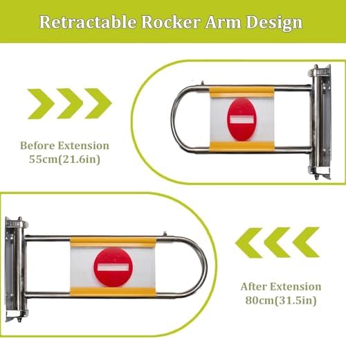 Heavy Duty Metal Swing Safety Gate - Spring-Loaded One-Way Entrance Door, Auto Closing, Ideal for Pets & Kids, Durable and Secure for Home Safety Solutions
