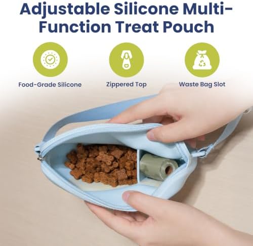 Adjustable Silicone Multi-Function Dog & Cat Treat Pouch by PawsPik