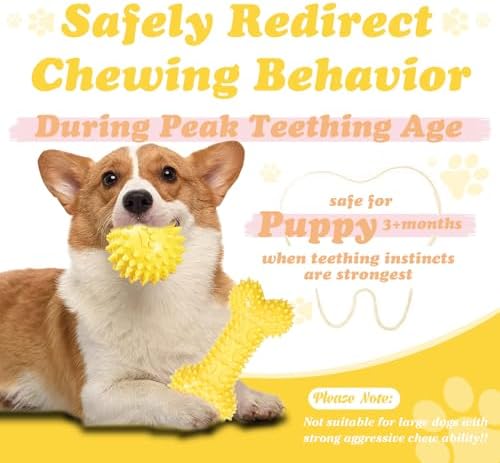 Puppy Toys - 7 Pack Puppies & Small Dogs Chew Toys for Teething,Relieves Teething Anxiety, Soft & Durable Interactive Toys, Not for Heavy Chewer