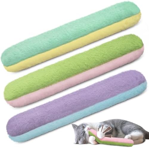 Retro Shaw Refillable Catnip Cat Toys Pillows, for Indoor Cats Kicker, 3PCS