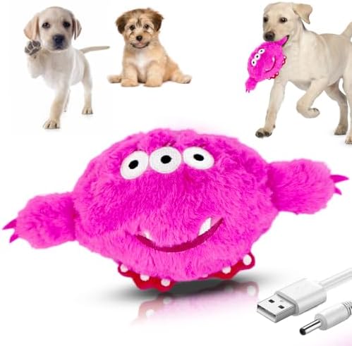 Interactive Dog Toys Rechargeable Moving Dog Puppy Toys to Keep Them Busy (Monster)