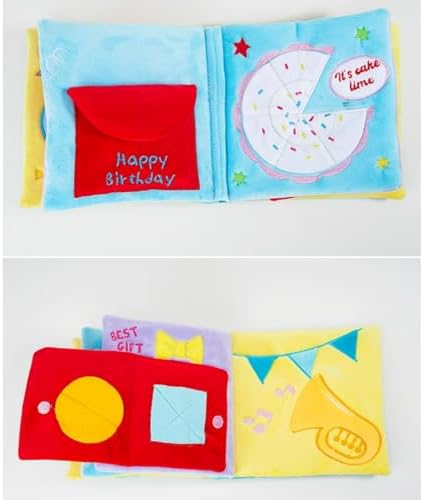 Dog Snuffle Sound Book Crinkle Hide Treat Puzzle (Birthday)