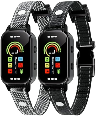 Bark Collar 2 Pack,Bark Collar for Large Medium Small Dogs 8-120lbs,Rechargeable Anti Bark Training Collar with 7 Adjustable Sensitivity, Barking Collar with Beep Vibration