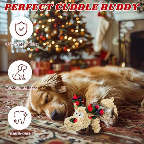 Dog Toys Squeaky Interactive Deer Shape Toy