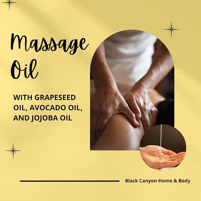 Black Canyon Brown Sugar & Fig Scented Massage Oil, 12 Oz