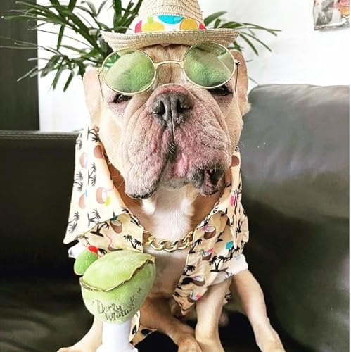 Haute Diggity Dog Dirty Muttini Plush Dog Toy, Cocktail Parody Chew Toys