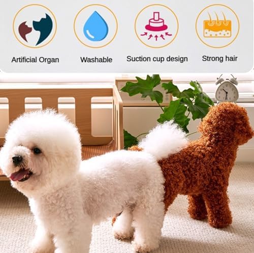 Simulation Humping Dog Toy, Male Dog Silicone Mating Toy, Dogs Interactive Sleeping Toys, Pet Partner Toy (B, 5.12in)