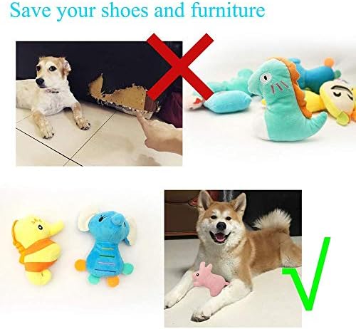 HDMOTU Pack of 26 Soft Small Medium Dog Squeaky Toys,Cute Puppy Favorite Comfortable Squeakers Toy,Multicolored for Puppy