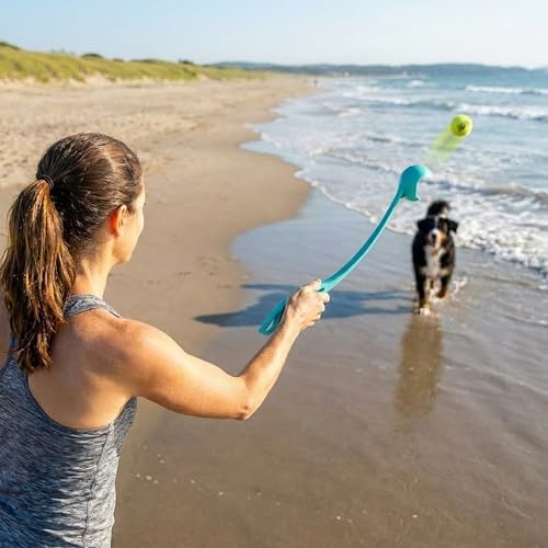Outward Hound FlyFetch Launch-A-Ball Dog Ball Launcher Toy, 15.5", Medium