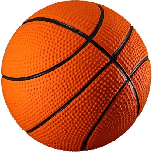 PetSport Naturflex Basketball Toy - Durable & Long-Lasting, Non-Toxic Material, Internal Squeaker, Rubber Toy for Dogs, Ideal for Interactive Play and Engagement