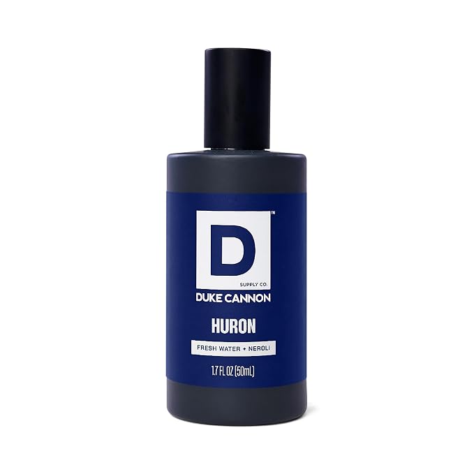 Duke Cannon Proper Cologne Huron | Men's Eau de Parfum | Fresh Water and Neroli | Aquatic, Fresh, Long-Lasting Scent | 1.7 fl oz
