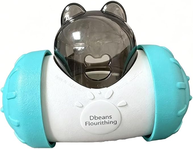 Interactive Treat Ball for Rabbits, Roll and Push, Use with Diced Carrot, Dried Herbs or Dried Fruit, Snack Toy Ball for Rabbits, Guinea Pigs, Chinchillas, Hamsters, Gerbils, Rat Ect