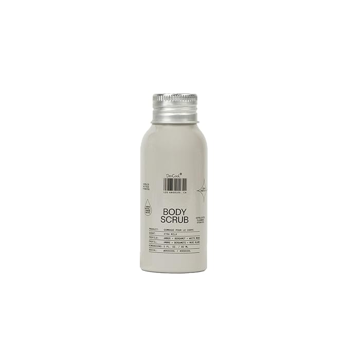 Dedcool Body Scrub Mini 2OZ Xtra Milk – Gentle Exfoliating Formula with Rice Powder, Kakadu Plum & Coconut Oil