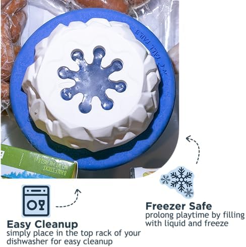 Tall Tails Natural Rubber Reward Interactive Dog Toy, Polar Freezable