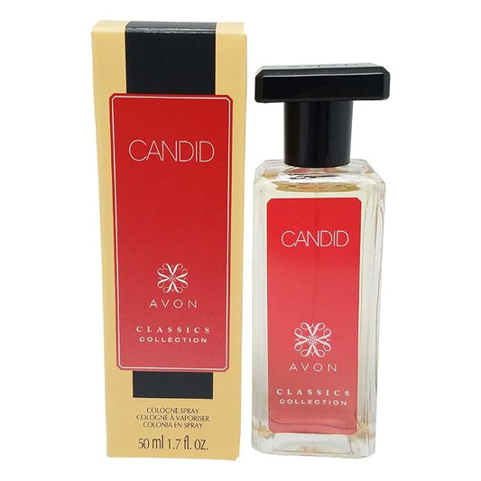 AVON Classics Candid Cologne for Men – 1.7 oz, Long-Lasting Amber Floral Perfume for Men with Bergamot & Patchouli – Mens cologne collection, Travel Size, Ideal Gift for Him