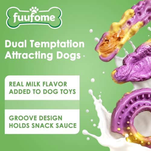 Fuufome Dog Toys for Aggressive Chewers: Dog Chew Toys for Medium Large Dog