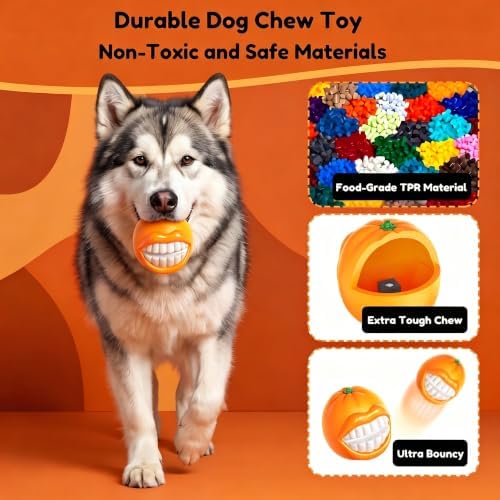 Squeaky Dog Chew Toys, Interactive Tough Indestructible Dog Toys for Aggressive Chewers, Medium to Large Dogs, Indoor & Outdoor Use