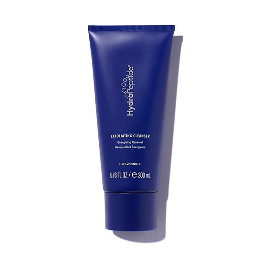 HydroPeptide Exfoliating Cleanser, Energizing Renewal. Gentle Exfoliation & Collagen Promoting Peptide Face Wash, 6.76 Ounce
