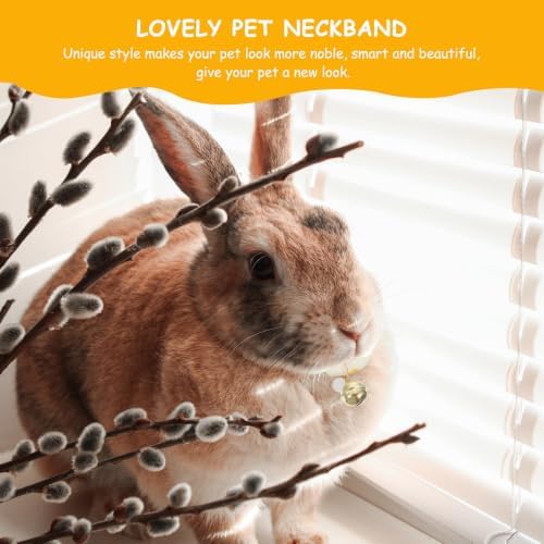 2pcs Fashion Rabbit Choker Adjustable PET Collar with Safety Cloth