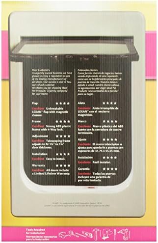 Ideal Pet Products Chubby Kat Door, Large, 7.5" x 10.5" Flap Size