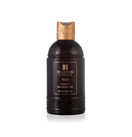 SPA CEYLON Peace Bath and Shower Gel | Lemongrass and Lavender Infused Herbal Body Wash | Hydrating with Aloe Vera, Vegetarian & Cruelty-Free | Promotes Harmony
