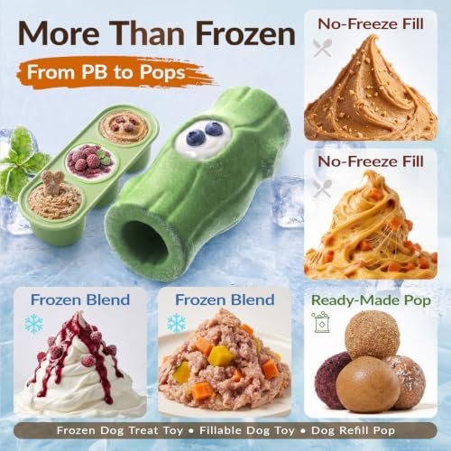 KADTC XL 3-in-1, Frozen Treat Dog Toy, Tough Chew Toy, Lick Bone for Dogs