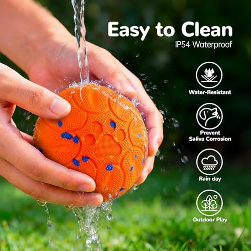 Smart Interactive Dog Toys Automatic Moving Dog Ball, Orange
