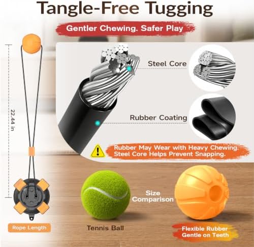 Interactive Dog Toys Tug of War for Aggressive Chewer.