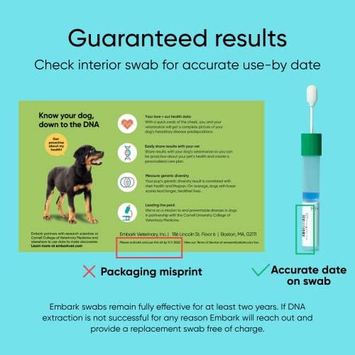 Embark Purebred Dog DNA Test - 270+ Genetic Health Conditions, 55 Physical Traits, Coefficient of Inbreeding (COI), Relatives, Breed Confirmation