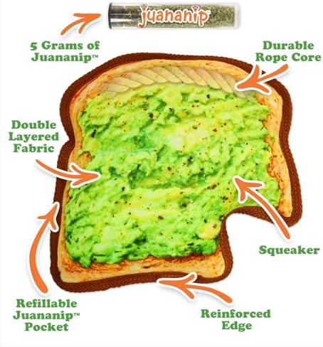 Doggijuana Avocado Toast & Everything Bagel Dog Toy Bundle | 2 Pack