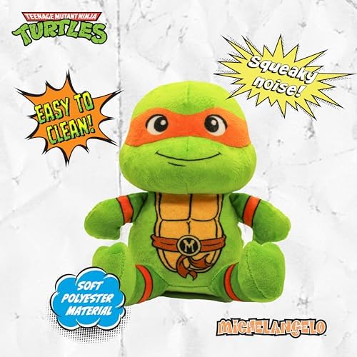 Teenage Mutant Ninja Turtles, Stuffed Animal for Dogs, Don & Mikey, 2-Pack